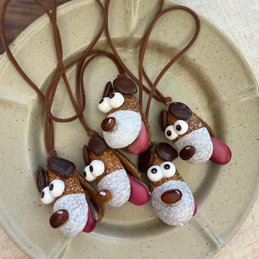 Fruit-Shell Puppy and Farm Animal Mini Charm