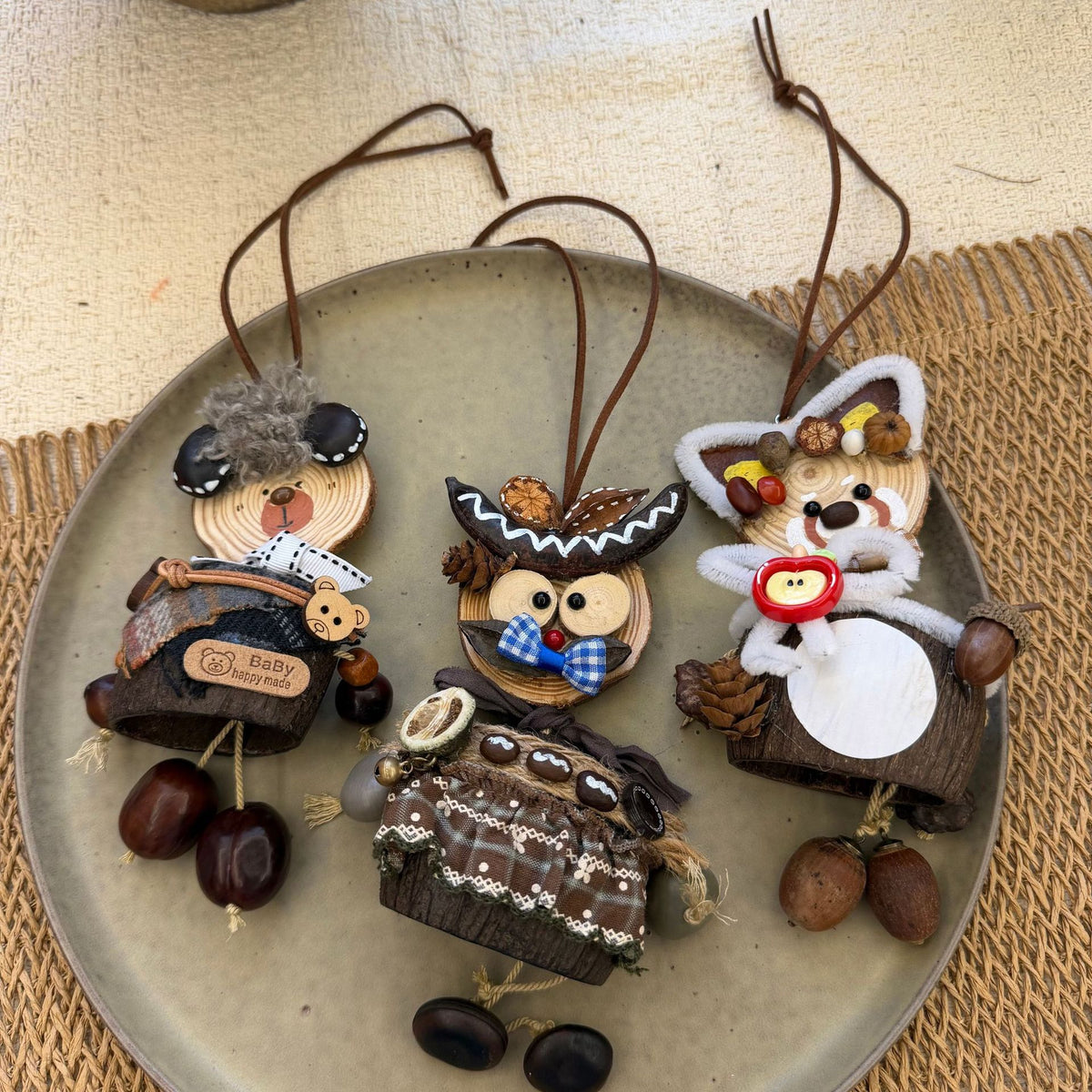 Fruit-Shell Animal Bag Charm