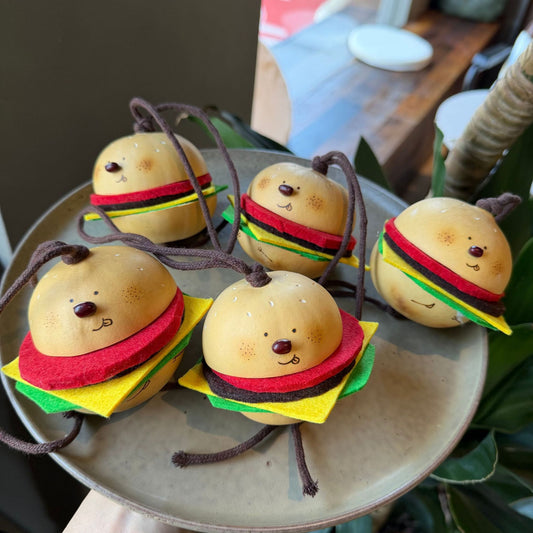 Gourd Burger Bag Charm with Felt Fillings