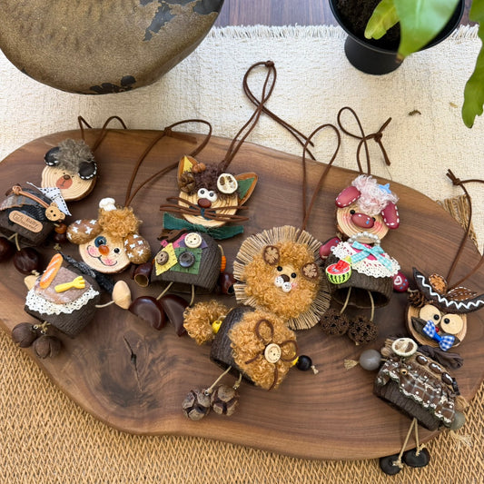 Fruit-Shell Animal Bag Charm