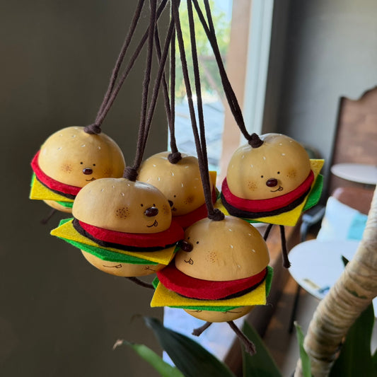 Gourd Burger Bag Charm with Felt Fillings