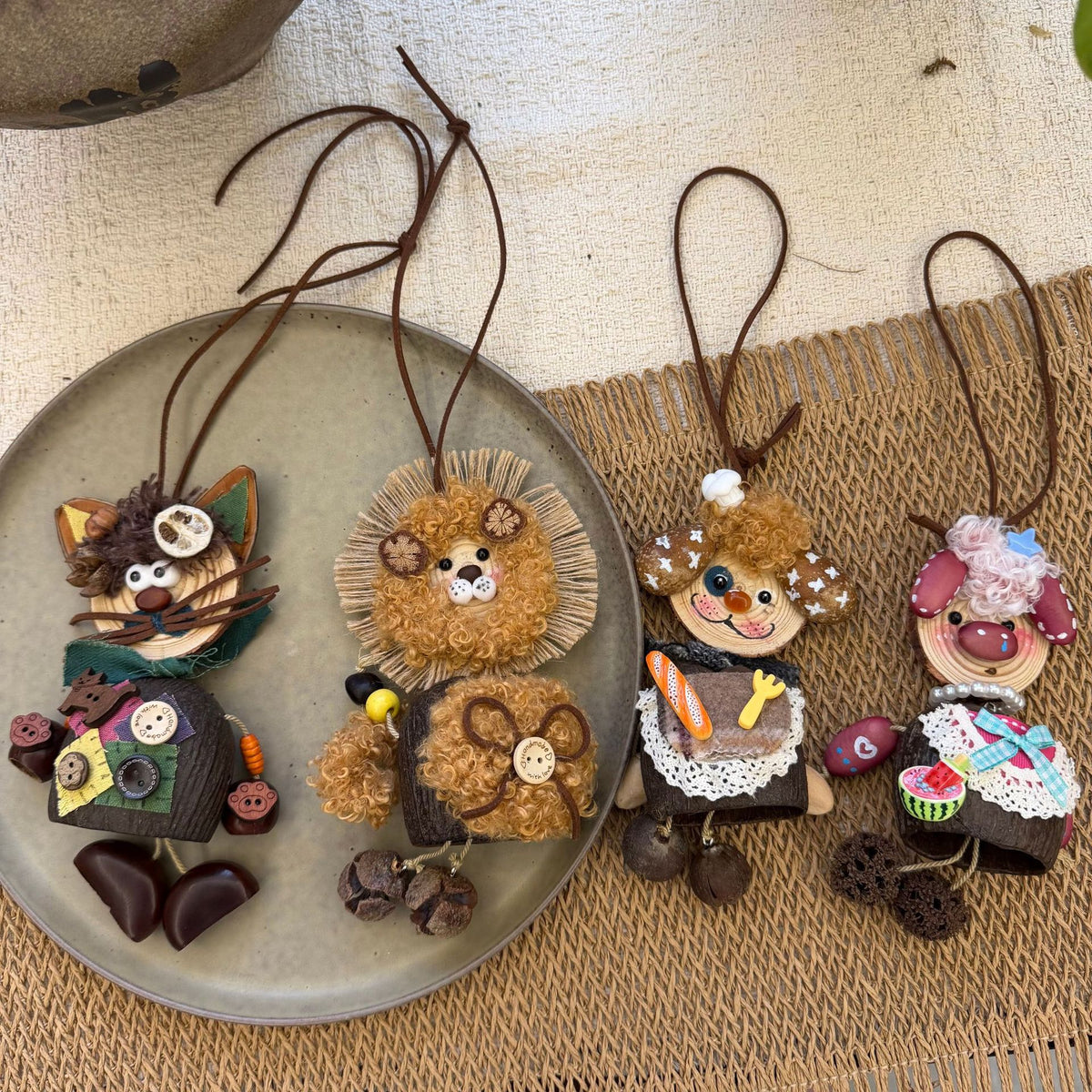 Fruit-Shell Animal Bag Charm