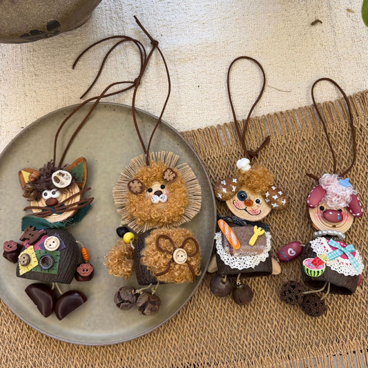 Fruit-Shell Animal Bag Charm